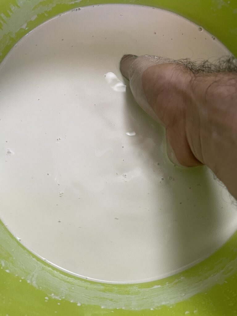 foto dello stato liquido della cristallina per la huaca