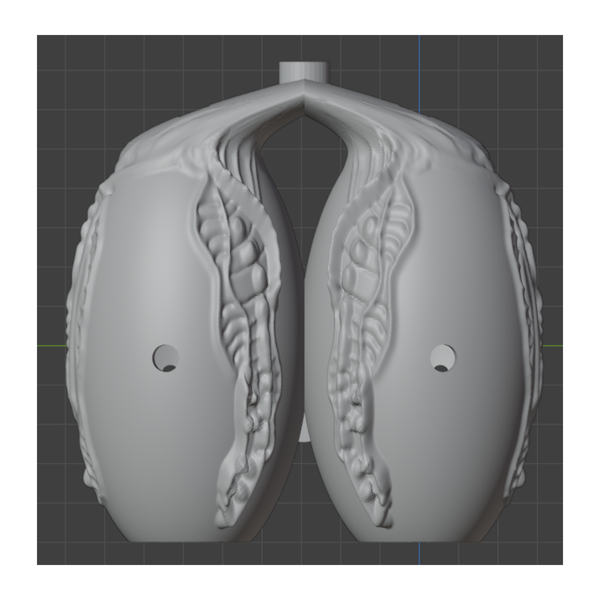 Ocarina Doppia Camera STL in Re Minore Pentatonico – File per Stampa 3D - immagine 3